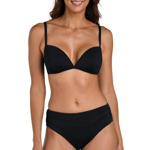 Women's La Blanca Over The Shoulder Plunge Swim Bikini Top - Primary Image