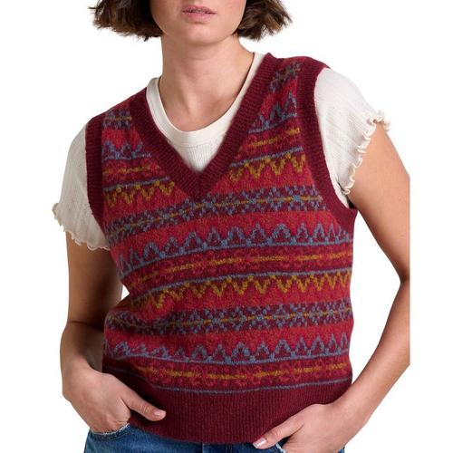 Women's Toad & Co. Wasatch Sleeveless V-Neck Sweater Vest - Primary Image