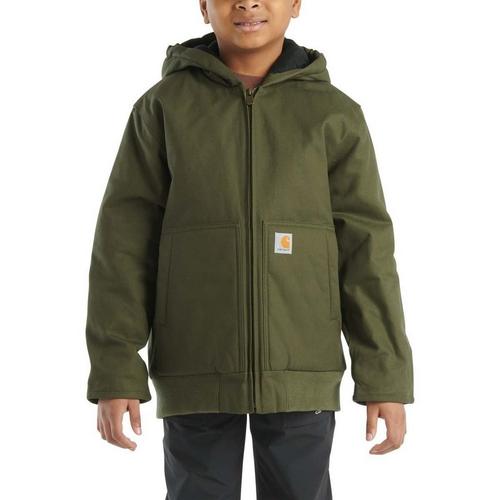 Kids' Carhartt Hooded Canvas Jacket - Primary Image