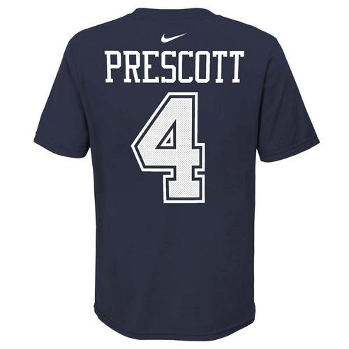 Nike Kids' Dallas Cowboys Dak Prescott #4 2020 Name & Number T-Shirt - Primary Image