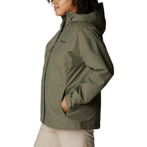 Women's Columbia Plus Size Hikebound Hooded Rain Jacket - Primary Image