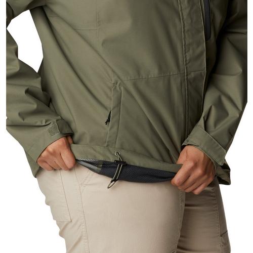 Women's Columbia Plus Size Hikebound Hooded Rain Jacket - Primary Image