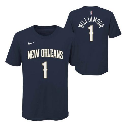 Nike Kids' New Orleans Pelicans Zion Williamson Name & Number T-Shirt - Primary Image