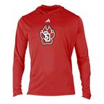 adidas South Dakota Coyotes Sideline Lightweight Long Sleeve T-Shirt - Thumbnail 1 of 2