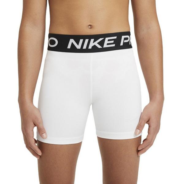 Girls' Nike Pro Shorts Medium White/Pure Platinum