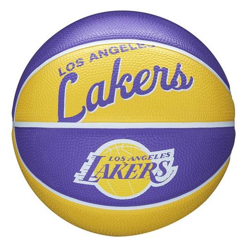 Wilson Los Angeles Lakers NBA Team Retro Mini Basketball - Primary Image