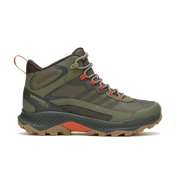 Men's Merrell Speed Strike 2 Mid Waterproof Hiking Boots Outdoor 7.5 Olive