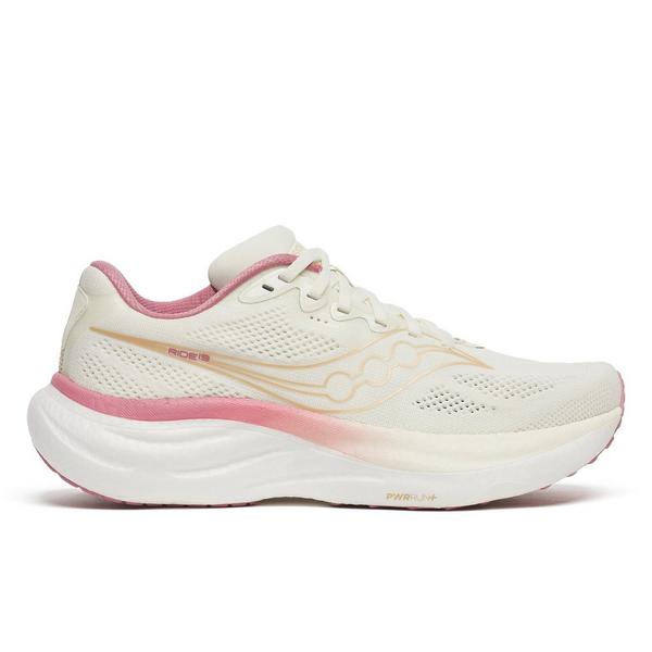 Women's Saucony Ride 19 Running Shoes 9.5 Regular Vanilla / Mauve