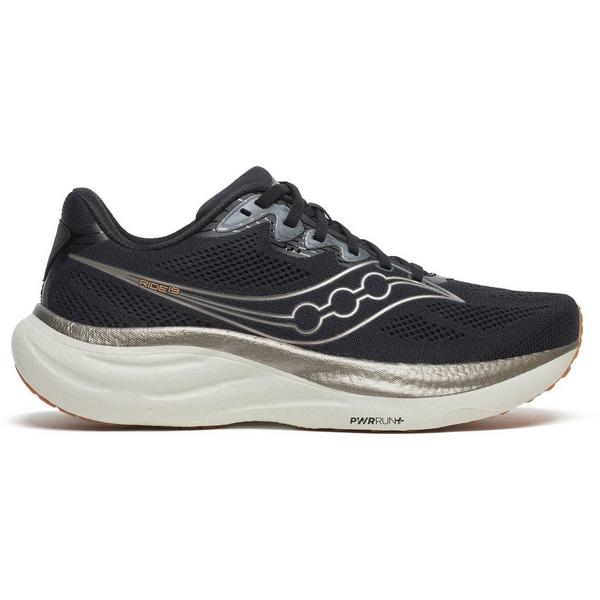 Men's Saucony Ride 19 Running Shoes 9.5 Regular Black/Pewter