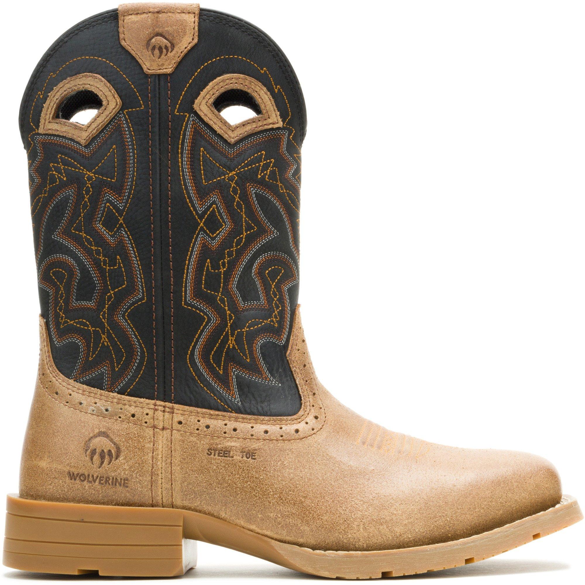 WOLVERINE Wheatland HYPR, Color: Black, Size: 9.5, Width: M (W261052-9.5-M)