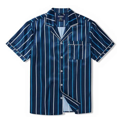 Men's Chubbies Satin Pajama Button Up Shirt - Primary Image