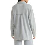 Women's Z Supply All Day Knit Denim Long Sleeve Oversized Shacket - Thumbnail 2 of 12