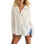 Women's Z Supply Seaport Striped Long Sleeve Button Up Shirt - Thumbnail 6 of 6