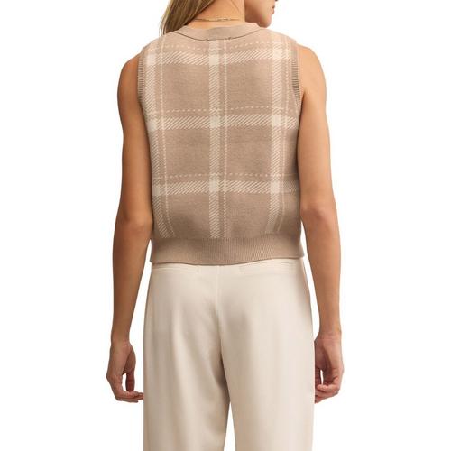 Women's Z Supply Oliver Plaid Sleeveless V-Neck Sweater Vest - Primary Image