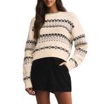 Women's Z Supply Perci Fair Isle Pullover Sweater - Thumbnail 1 of 4