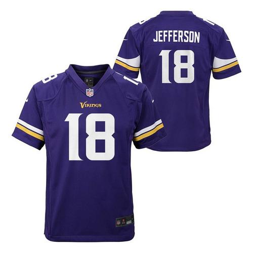 Nike Kids' Minnesota Vikings Justin Jefferson #18 Game Jersey - Primary Image