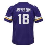 Nike Kids' Minnesota Vikings Justin Jefferson #18 Game Jersey - Thumbnail 1 of 4