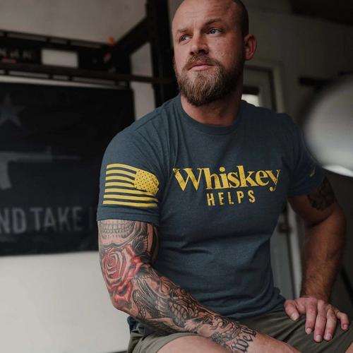 Men's Grunt Style Whiskey Helps T-Shirt - Primary Image