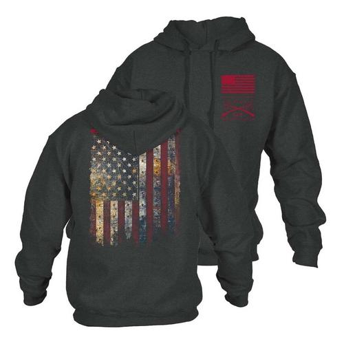Men's Grunt Style Red Blood Blue Collar Hoodie - Primary Image