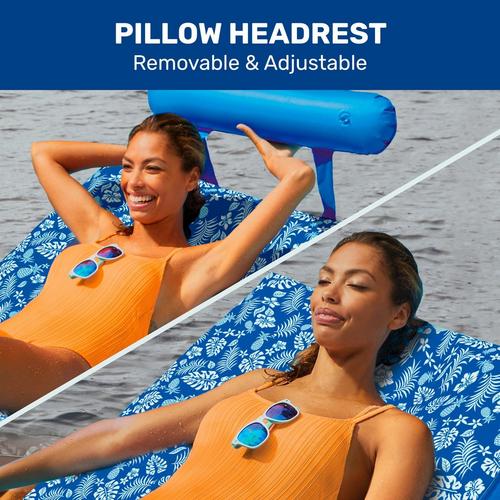 Aqua Leisure Ultra-Cushioned Comfort Loung with Pillow - Primary Image