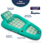Aqua Leisure Luxury Recliner Lounge Compass - Thumbnail 3 of 6