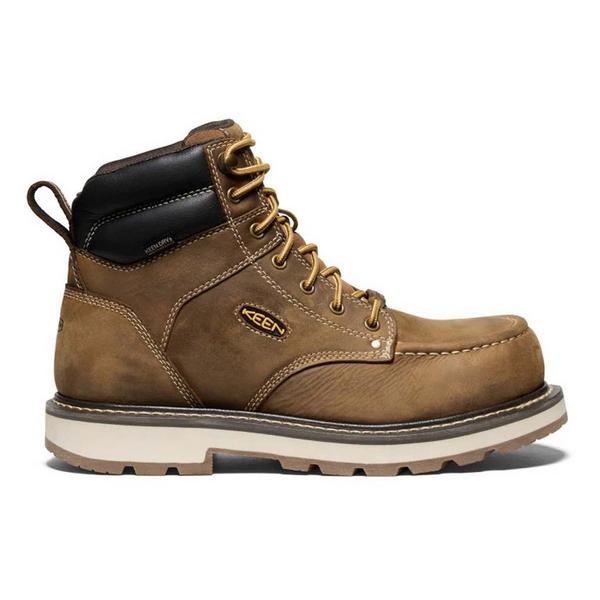 Men's KEEN Cincinnati 90 Degree 6" Carbon Fiber Toe Work Boots Outdoor 9.5 Belgian/Sandshell