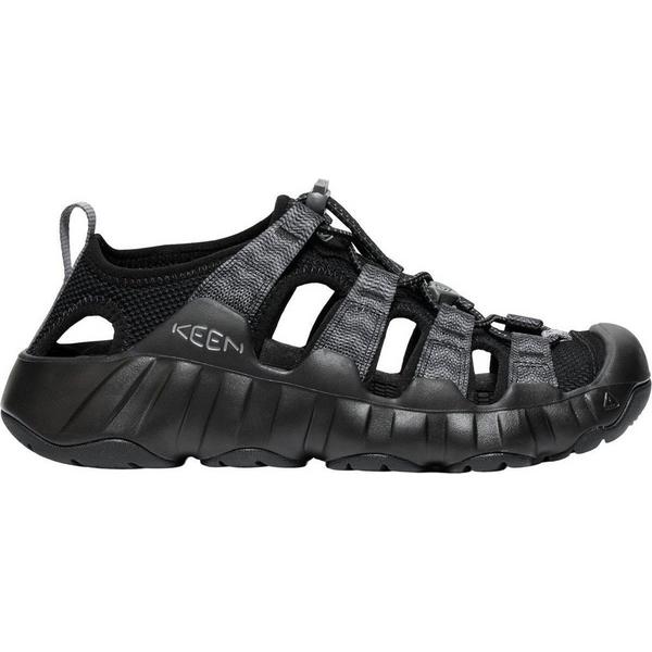 Women's KEEN Hyperport H2 Closed Toe Hiking Sandals 8 Black/Steel Grey