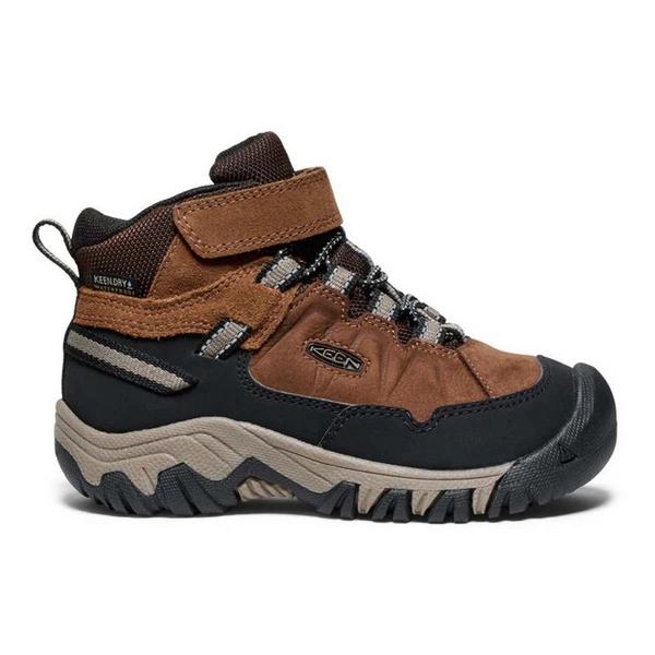 Kids' KEEN Targhee IV Mid Shoes Little 9T Regular Bison/Brindle