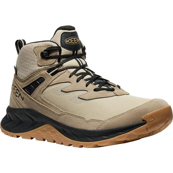 Men's KEEN Hightrail Mid Waterproof Hiking Boots Outdoor 11 Brindle/Oak Buff