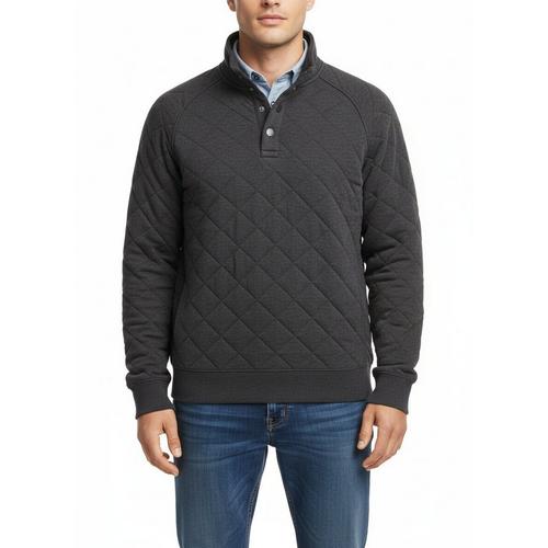 Men's L.L.Bean Quilted Mockneck 1/4 Snap Pullover - Primary Image