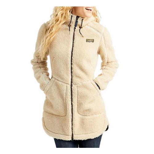 Women's L.L.Bean Mountain Pile Hooded Fleece Jacket - Primary Image