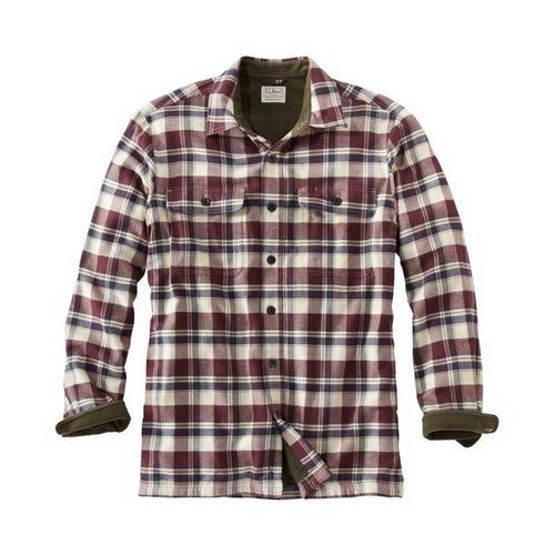 Men's L.L.Bean Fleece-Lined Snap Long Sleeve Flannel - Primary Image