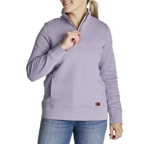 Women's L.L.Bean Quilted 1/4 Zip Pullover - Primary Image