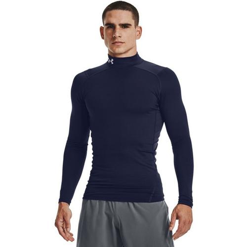 Men's Under Armour ColdGear Long Sleeve Mock Neck Compression Shirt - Primary Image