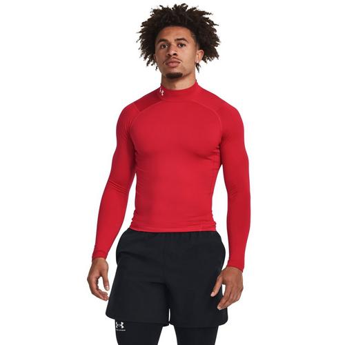 Men's Under Armour ColdGear Long Sleeve Mock Neck Compression Shirt - Primary Image
