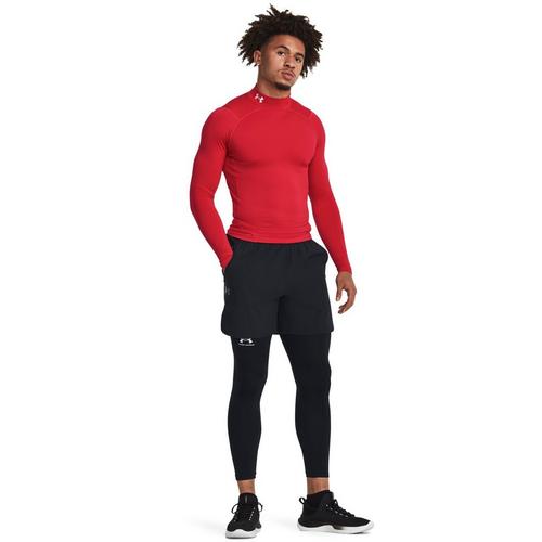 Men's Under Armour ColdGear Long Sleeve Mock Neck Compression Shirt - Primary Image