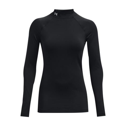 Women's Under Armour ColdGear Authentics Long Sleeve Mock Neck T-Shirt - Primary Image