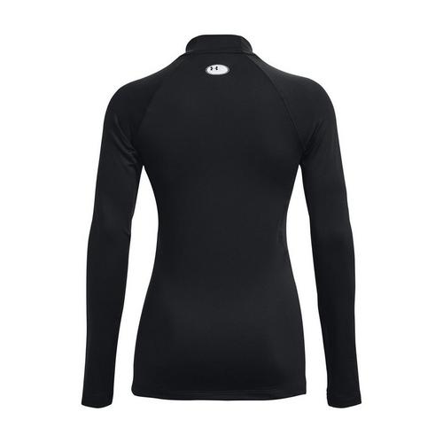 Women's Under Armour ColdGear Authentics Long Sleeve Mock Neck T-Shirt - Primary Image