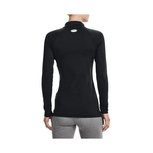 Women's Under Armour ColdGear Authentics Long Sleeve Mock Neck T-Shirt - Primary Image