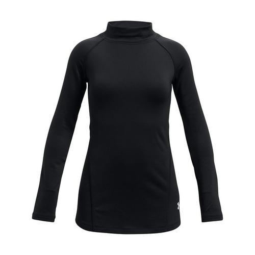 Girls' Under Armour ColdGear Long Sleeve Mock Neck T-Shirt - Primary Image