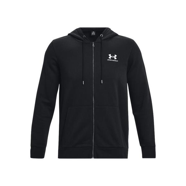 Men's Under Armour Essential Fleece Full Zip Hoodie 2XLarge Black/White
