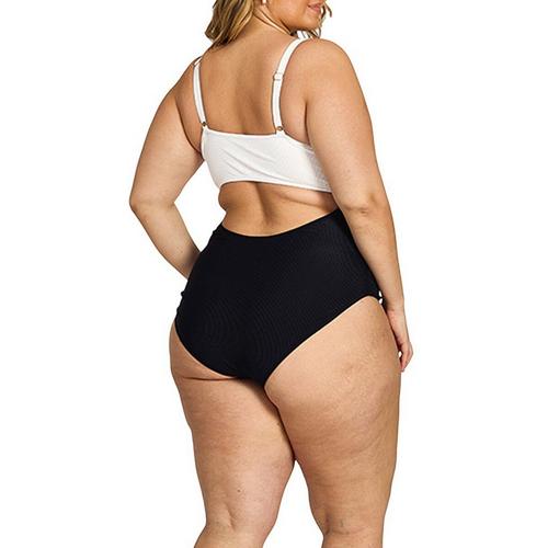 Women's Cyn And Luca Plus Size Ollie Colorblock One Piece Swimsuit - Primary Image