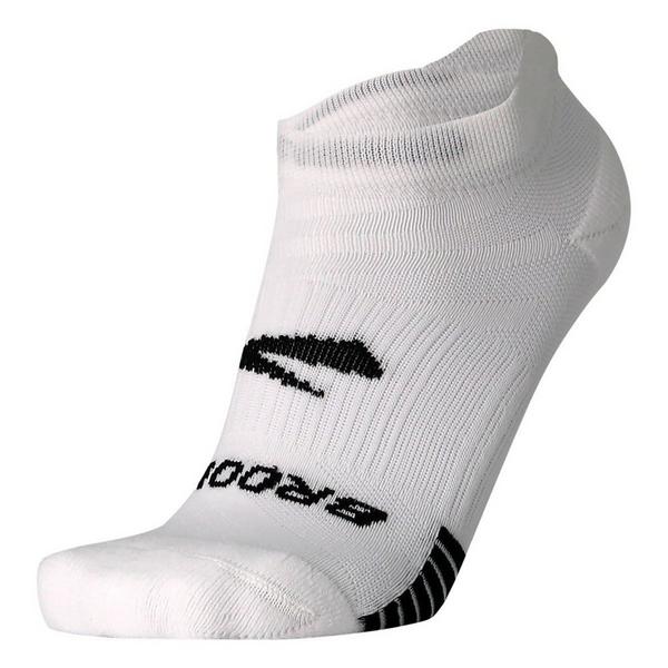 Brooks Ghost Lite 2 Pack No Show Socks Medium White 2 Pack