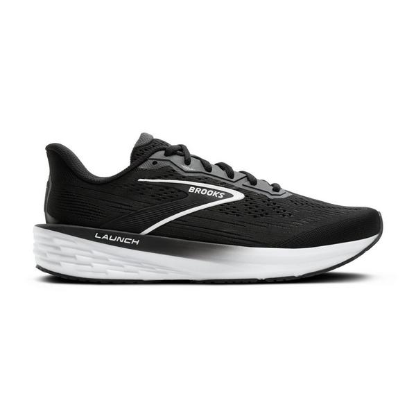 Women's Brooks Launch 12 Running Shoes 12 Regular Black/Grey/White