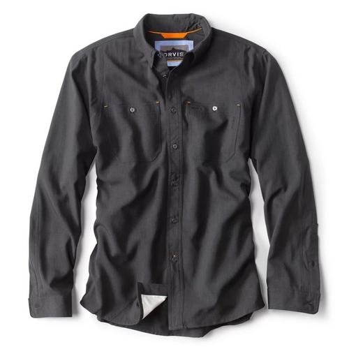 Men's Orvis Tech Chambray Work Long Sleeve Button Up Shirt - Primary Image