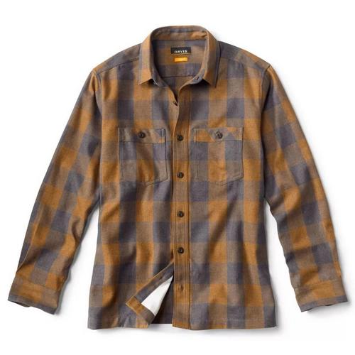 Men's Orvis Hemp Recycled-Poly Long Sleeve Button Up Shirt - Primary Image
