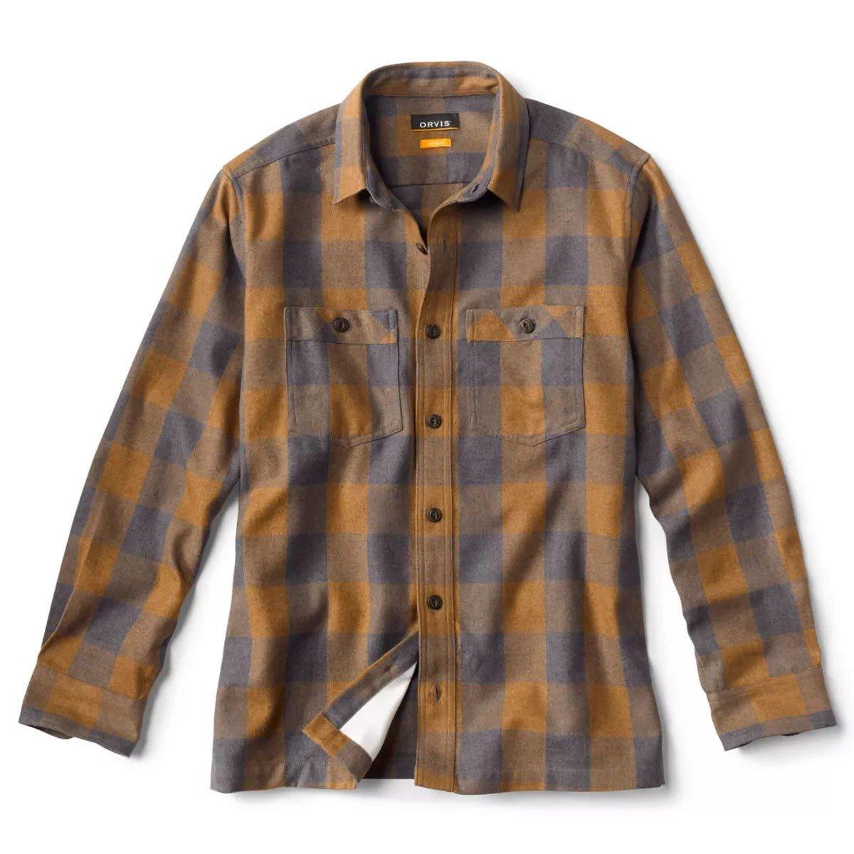 Men's Orvis Hemp Recycled-Poly Long Sleeve Button Up Shirt - Orvis