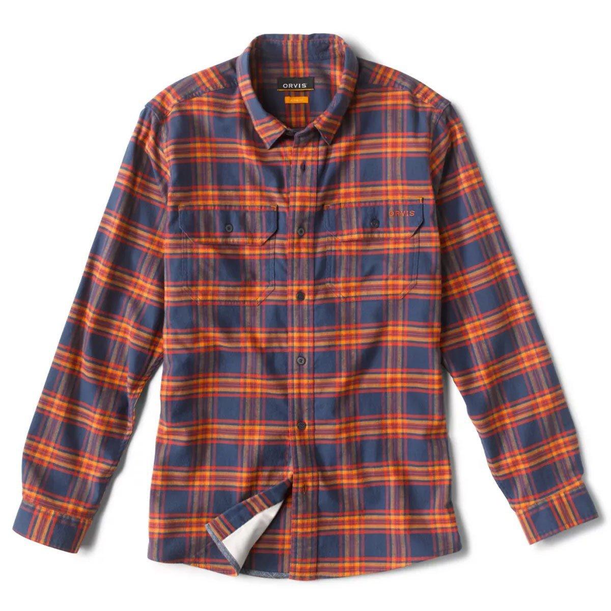 Men's Orvis Flat Creek Tech Flannel Long Sleeve Button Up Shirt - Orvis