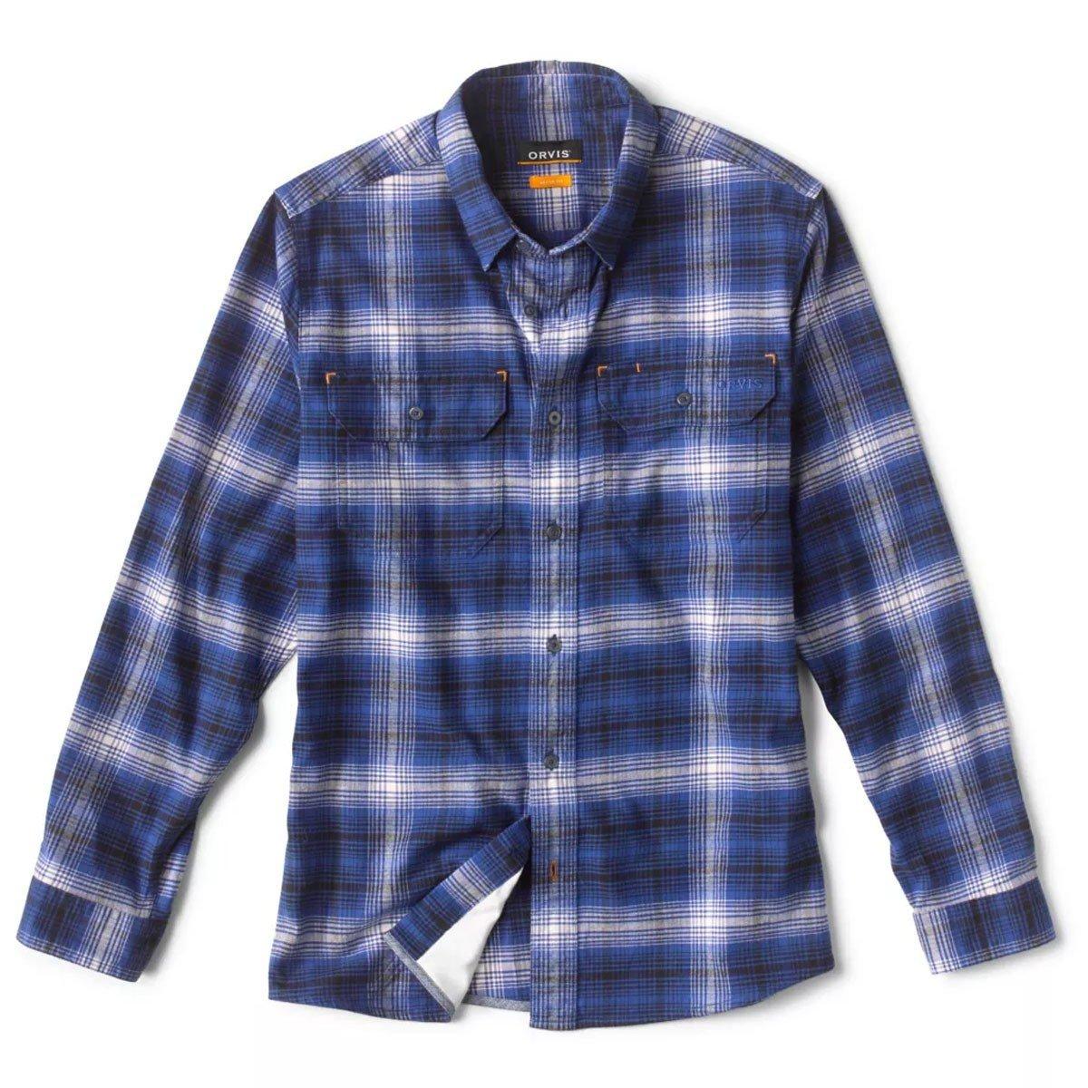 Men's Orvis Flat Creek Tech Flannel Long Sleeve Button Up Shirt - Orvis