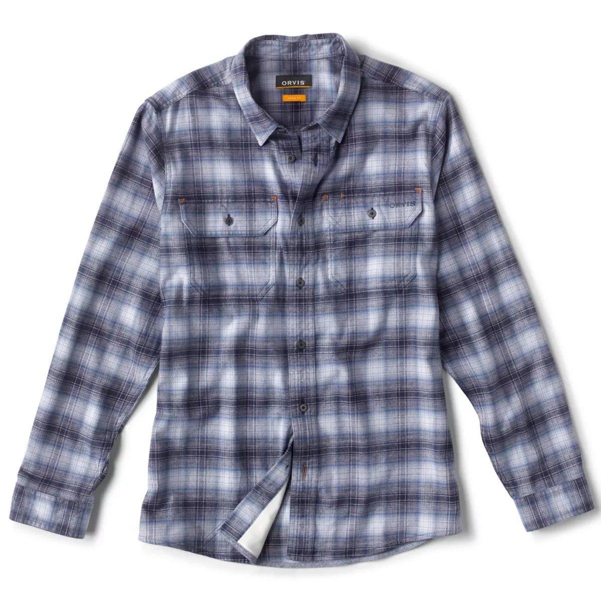 Men's Orvis Flat Creek Tech Flannel Long Sleeve Button Up Shirt - Orvis